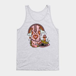 Cancer Cowboy Boot Tank Top